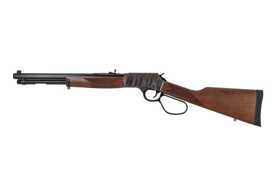 Henry lever action rifle with large loop